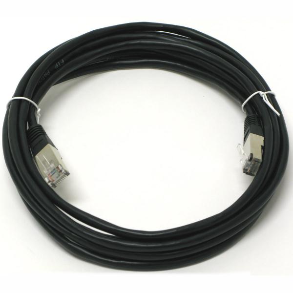 10' CAT5e Shielded FTP Network Cable - Black - OEM/Bulk Packaging